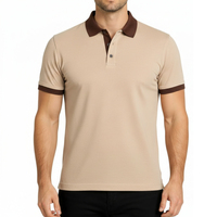 Chemise Homme Personnalisée 100% Coton Tricoté à 3 Boutons Manches Courtes Unies avec Logo Imprimé DTF Personnalisé Séchage Rapide Respirante