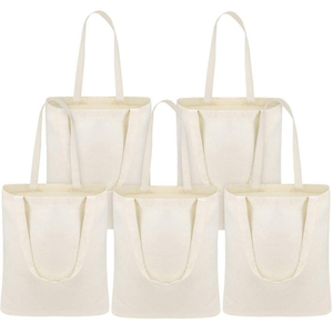 Sac fourre-tout personnalisé en toile de coton biologique écologique avec logo, couleur unie, taille extra large (38x42cm), motif lettres, fermeture éclair, soie - Product Image 1