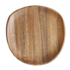Assiettes de chargeur en bois de manguier d'acacia durables de haute qualité plats directement parties de l'Inde vaisselle écologique polie - Product Image 6