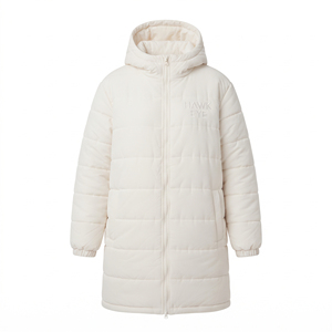 Manteau long matelassé pour femme, vente en gros, veste d'hiver légère à capuche, chaud, mi-long, rembourré, décontracté, vêtement d'extérieur - Product Image 4