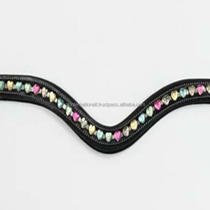 ห่วงโซ่โลหะคริสตัลรูปหัวใจหลากสีแบบมีลักษณะเฉพาะตัวฝังสายหนังม้าขนาดเท่าทรงลูกวัว - Product Image 6