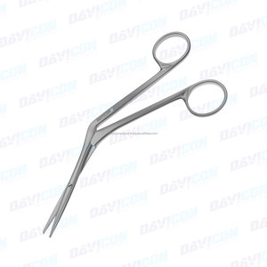 Chevalier manuel 6 3/4 po. Ciseaux nasaux en acier et inoxydable avec instrument chirurgical à base coudée en plastique - Product Image 6