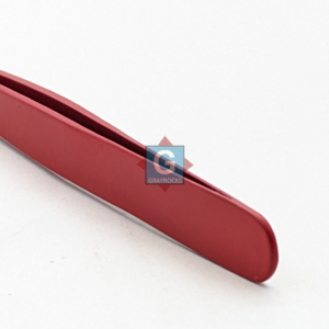 Pinzas para Cejas de Alta Calidad con Recubrimiento en Polvo Rojo, Herramientas Personalizadas para Depilación de Cejas - Product Image 6