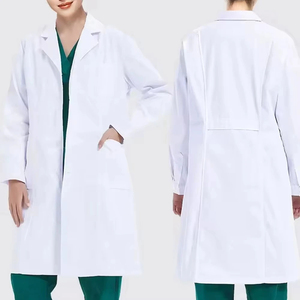 Professional Women's Nursing Scrub Lab Coat with Custom Logo OEM Wholesale High Quality Needle Detection & Seamless Fusing - Product Image 1