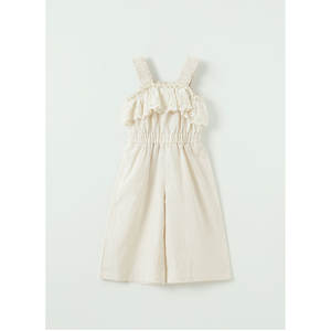 Conjunto de Ropa para Niñas Estilo Coreano OZKIZ, Venta al por Mayor, Moda de Verano para Niñas de 2 a 6 Años, Conjunto de Encaje con Decoración de Volantes - Product Image 1