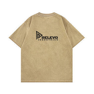 เสื้อยืดผู้ชาย Relevo ผ้าฝ้ายฟอก แขนยาว คอกลม สีพื้น มีกระเป๋าหน้า ทรงปกติ สไตล์สตรีทแวร์ - Product Image 3