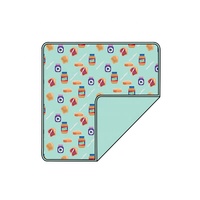 Couvertures pour bébé en bambou personnalisées en gros, 30*40 pouces, faites à la main, imprimées, toutes saisons, chaudes, marque Hanzi, literie pour enfants