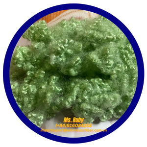 Oferta Especial: Fibra de Poliéster Reciclada Siliconizada Hueca Conjugada de Grado A, 15D HCS Verde, para Relleno de Juguetes, Almohadas y Cojines - Product Image 6