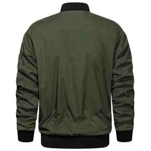 Chaqueta Bomber Sólida con Logotipo Personalizado, Impermeable, Ligera, para Ciclismo, Senderismo, Correr, Chaqueta Cortavientos para Hombre - Product Image 3
