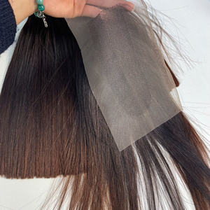 Cabello Vietnamita Virgen Crudo de Super Calidad, Liso Extremo, Color Marrón Degradado, Sedoso, Tejido a Máquina con Doble Trama, 100g - Product Image 4