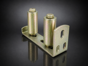 <b>Metal</b> <b>roller</b> bracket assembly precision engineered durable construction smooth rotation industrial hardware component - Product Image 1