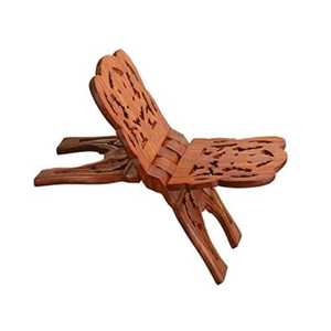 Support de Coran en bois sculpté avec soin, pliable, porte-livre islamique avec un design floral géométrique symétrique, traditionnel Han - Product Image 5