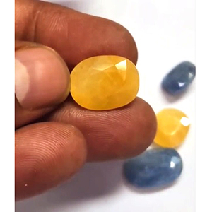 9 pièces de saphir jaune naturel, taille ovale coussin de 10-16 mm, 65 carats, Iroc Sales, pierres précieuses africaines de haute qualité en vrac - Product Image 2