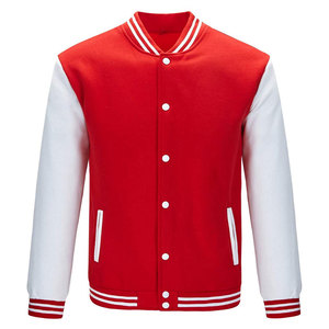 แจ็คเก็ตหนังคุณภาพสูง แฟชั่นปี 2025 แจ็คเก็ตวาร์ซิตี้ผ้าขนสัตว์แบบใหม่ พร้อมแพทช์ตัวอักษร - Product Image 1