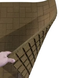 Carrelage en caoutchouc recyclé Unifit Premium 20 mm, motif brique, durable, écologique, pour la musculation et les exercices en plein air - Product Image 3