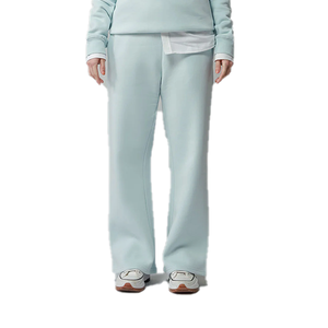 ชุดวอร์มผ้าฟลีซสำหรับผู้หญิงสไตล์นักศึกษาหญิง ฤดูหนาว แบบยืดได้ 2 ชิ้น ชุดลำลองใส่สบายๆ ขายส่ง รับผลิตตามแบบ OEM ออกแบบเองได้ - Product Image 4