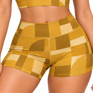 <b>Women</b> Sublimation Sports <b>Top</b> <b>and</b> <b>Shorts</b> <b>Set</b> Polyester Spandex Workout Activewear Custom Wholesale Manufacturer Factory OEM Label - Product Image 6