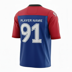 Maillot de football américain haut de gamme, uniforme d'équipe personnalisé, vêtements de sport respirants à séchage rapide, impression par sublimation, vente en gros directe d'usine - Product Image 3