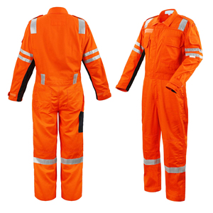 Custom Hi Visibility Safety Coverall Premium Denim Workwear Construction Security Personnel Reflective Waterproof - Product Image 3