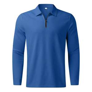 Camiseta Polo de Manga Larga con Cierre para Hombre, Estilo Europeo y Americano, Nueva Colección de Otoño, Apta para Dropshipping - Product Image 4