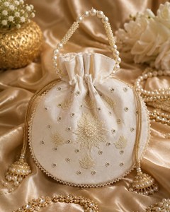 Bolsos Potli Bordados con Cuentas al por Mayor para Mujer, con Diseño Étnico Hecho a Mano, para Boutiques, Recuerdos de Boda, Regalos de Agradecimiento - Product Image 5