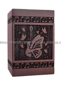 Urnes en bois Urne funéraire pour adultes Urne en bois polie fabriquée à la main Urnes funéraires Urne funéraire à bas prix - Product Image 3