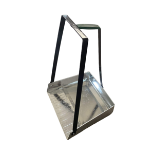 Recogedor de Basura Industrial de Acero Galvanizado Reforzado, con Borde Enrollado Antideslizante, Herramienta de Limpieza - Product Image 2