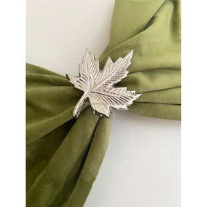 Rond de serviette en métal avec palmier Rond de serviette en or réutilisable pour la vaisselle Porte-serviettes pour hôtels et restaurants Vente à chaud - Product Image 6