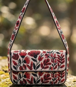 Palm Tree <b>Seed</b> Beaded Embroidery <b>Storage</b> Bag Women Shoulder Bag Designer Handbag Fashion Purse Evening Tote Wedding Gift Clutch - Product Image 3