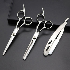 New Style Blunt Barber <b>Thinning</b> Shears Kit <b>Mirror</b> Polish Stainless Steel Scissors Set Comb Lightweight Right-Handed 28 Teeth - Product Image 1
