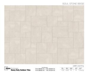 Baldosas de Porcelana para Exteriores de 20 mm, 600x600, 600x900 mm, Resistentes, Antideslizantes, Color Beige, para Piscinas, Caminos de Entrada, Estacionamientos - Product Image 5