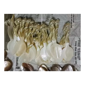 Handcrafted Mother of Pearl Seashell <b>Spoon</b> Vietnam Decorative <b>Serving</b> Tableware for Bulk Buyers - Product Image 3