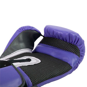 Gants de boxe en similicuir noir Econex Sports avec sangle de poignet personnalisable et impression de marque d'eau pour l'entraînement des adultes - Product Image 6