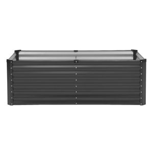 Fioriera da Esterno Grande 6x3x2ft in Acciaio Zincato con Fondo Aperto per Giardinaggio - Product Image 1
