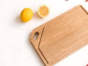Planche à découper et à hacher en bois d'acacia naturel, planche à fromage et à pain en bois écologique pour la cuisine - Product Image 3
