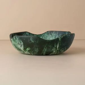 Nouveau design de saladier en résine, bol de service pour la cuisine et la table, vaisselle décorative en résine - Product Image 1