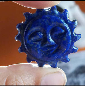 Buen Precio, Larimar Natural Certificado por IGI, Gema Curva de 12 mm en Forma de Trébol, Alto Pulido, Hecho a Mano en India, Joyería de Moda - Product Image 4