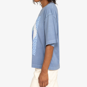 Camiseta de la Mejor Calidad para Mujer, Transpirable, Nueva, 100% Algodón, Lisa, Talla Grande, Cuello Redondo, Manga Corta, Estampada - Product Image 3