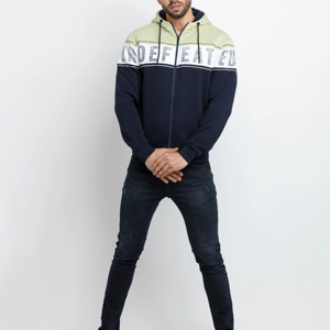 Sweat à capuche zippé surdimensionné pour homme, en molleton 100% coton, imprimé brodé, pour l'hiver - Product Image 5