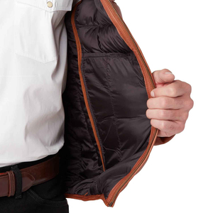 Blousons en cuir personnalisés 2026 pour homme, style urbain, col montant, coupe classique, effet délavé, pour moto, écologiques et imperméables - Product Image 4
