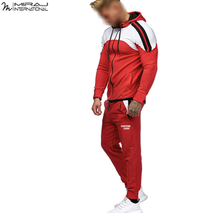 Survêtement Athleisure Homme Confortable, Fournisseur de Premier Plan, OEM ODM, Logo Personnalisé, Ensemble Moderne Bicolore avec Sweat à Capuche Performance et Pantalon Fuselé - Product Image 5