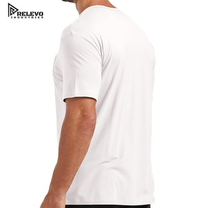 Camiseta de Algodón Blanca para Hombre RELEVO INDUSTRIES, Manga Corta, Cuello Redondo, Corte Regular, Estilo Casual, Tejido de Punto, Color Sólido, Ecológica, 320g - Product Image 1