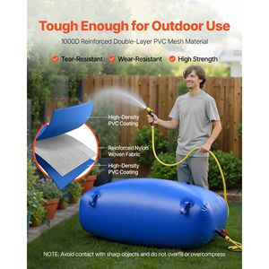 87.2 Gal Collapsible EVA Water <b>Storage</b> Bag 1000D PVC Soft Wear Resistant Leakproof <b>Camping</b> Tank Water <b>Storage</b> Bladder - Product Image 3