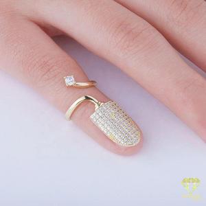 Bague de déclaration en moissanite de qualité supérieure, forme unique, en argent sterling 925, pour les acheteurs en gros - Product Image 3