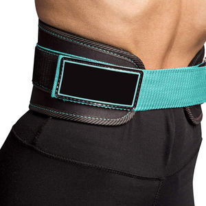 LEAFITS Adjustable Teal Neoprene Weightlifting Belt Professional Protection Compression for Lumbar Support Strength <b>Training</b> Gym - Product Image 4