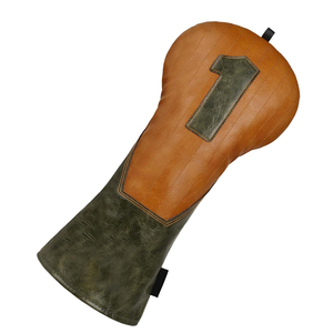 Custom Embroidery Genuine Leather <b>Golf</b> Head Cover For Sale Top Seller <b>Golf</b> Driver Head Club Covers In Low MOQ - Product Image 5
