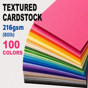 Papel Texturizado de 12x12 Pulgadas, 100 Colores, 216 g/m², 80 lb, Papel para Manualidades, Scrapbooking, Tarjetas, Proyectos DIY, Material Escolar, Decoraciones Troqueladas - Product Image 1