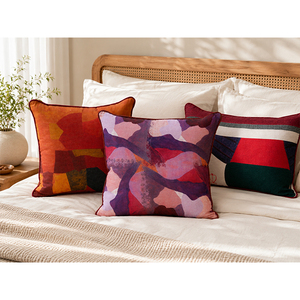 Modern Luxury Linen Cushion Cover | Printed <b>Decorative</b> Throw <b>Pillow</b> Cover for Living Room. Elegant <b>Decorative</b> <b>Pillow</b> Cover - Product Image 4
