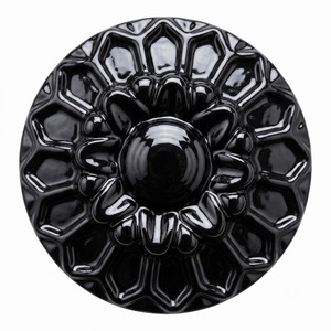 Classic Round Black Cabinet Knob Carved Metal Kitchen Hardware Bolt Inserting Type Modern Furniture Decoration <b>Drawer</b> Knob - Product Image 4