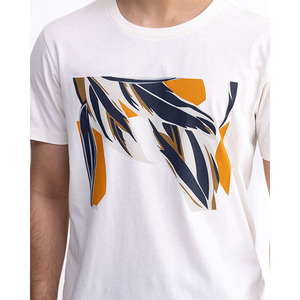 T-shirt Homme Tendance Premium 100% Coton Imprimé Abstrait Streetwear Vierge Personnalisable Logo Manches Courtes Fournisseur OEM - Product Image 4